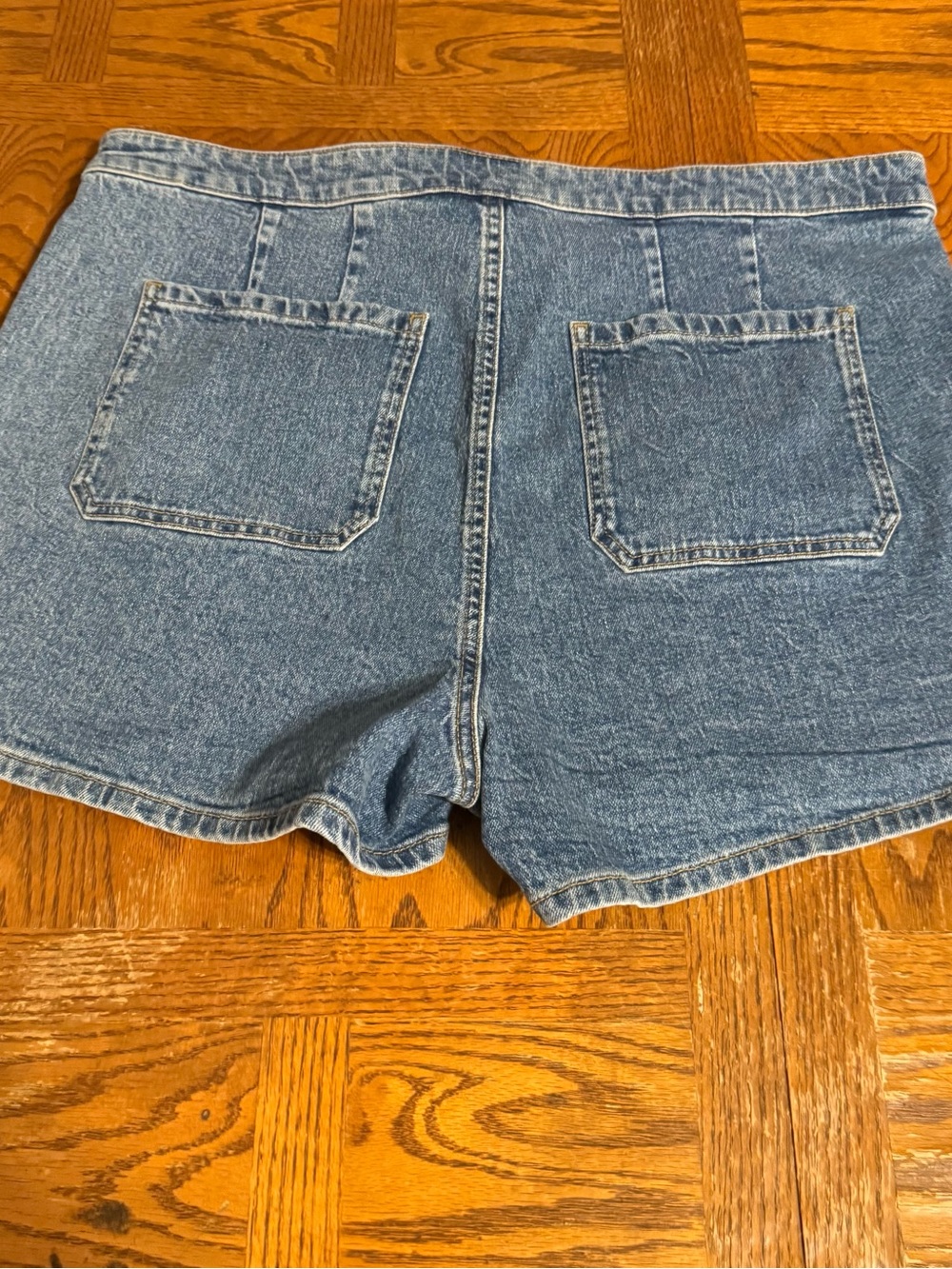 Torrid Wrap A-Line Denim Jean Skort in Blue Sz 14 NWT - Picture 11 of 15